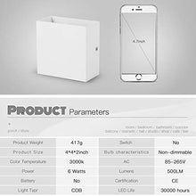 Carica l'immagine nel visualizzatore di Gallery, 2 Pezzi 6W LED Applique da parete Lampada Parete Bianco Caldo 3000k... - Ilgrandebazar