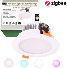 Carica l'immagine nel visualizzatore di Gallery, 3A Smart Zigbee RGBW apparecchio da incasso per ALEXA controllo vocale e... - Ilgrandebazar