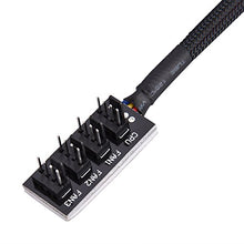 Carica l'immagine nel visualizzatore di Gallery, Bewinner 4 pin Fan Hub PWM, Maschio a 4 Cavo Sata per CPU Fans Hub, CPU... - Ilgrandebazar