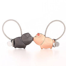 Carica l'immagine nel visualizzatore di Gallery, Joykey Portachiavi coppia 1 Paio con Bocca Magnetica, regalo per...