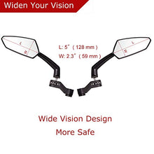 Carica l'immagine nel visualizzatore di Gallery, Evermotor Universal retrovisori specchio Specchietto per moto con marchio 2x... - Ilgrandebazar