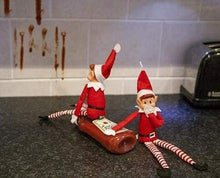 Carica l'immagine nel visualizzatore di Gallery, eBuyGB Elfi Behavin 'Mal – 30,5 cm Vinyl Faced Naughty Elf Doll Red