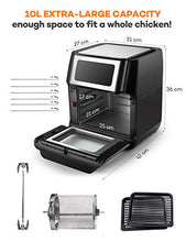 Carica l'immagine nel visualizzatore di Gallery, Innsky Friggitrice ad aria 10L, Forno calda 10 in 1 con Touch Screen... - Ilgrandebazar