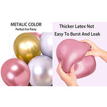 Carica l'immagine nel visualizzatore di Gallery, HiQuaty Palloncini Cromati Metallici Oro, Oro,argento,rosa