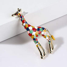 Carica l'immagine nel visualizzatore di Gallery, AILUOR Giraffe Spilla, Smalto Spilla s Animale Sveglio Multicolore - Ilgrandebazar