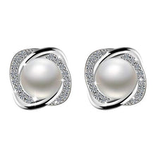 Carica l'immagine nel visualizzatore di Gallery, Orecchini con Perle D’acqua Dolce, Amilril Argento Sterling 925 5A Style1