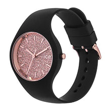 Carica l'immagine nel visualizzatore di Gallery, Ice-Watch - Ice Glitter Black Rose-Gold - Orologio Nero Da Donna Con Small - Ilgrandebazar