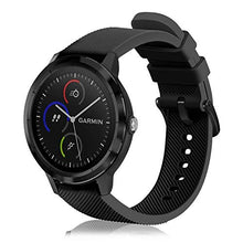 Carica l'immagine nel visualizzatore di Gallery, FINTIE Cinturino per Garmin Vivoactive 3, 20mm in Silicone *Nero - Ilgrandebazar