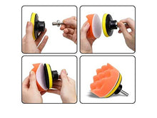 Carica l'immagine nel visualizzatore di Gallery, QUANHAO Tamponi per lucidatura Kit Auto con Adattatore 22 pcs