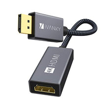 Carica l'immagine nel visualizzatore di Gallery, IVANKY 4K Adattatore DisplayPort a HDMI (Connettore Placcato Oro) Display
