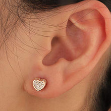 Carica l'immagine nel visualizzatore di Gallery, EME - Orecchini a perno da donna in argento Sterling 925, con Oro Rosa - Ilgrandebazar