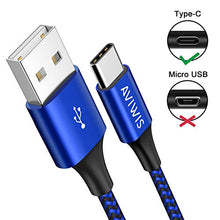 Carica l'immagine nel visualizzatore di Gallery, AVIWIS Cavo USB C [4 Pezzi,0.5M+1M+2M+3M], Nylon Type-C Ricarica...