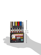 Carica l'immagine nel visualizzatore di Gallery, Gundam Marker GMS105 Basic Pen SET (6) GUNPLA Colori Base Multicolor