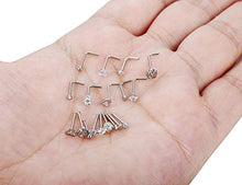 Carica l'immagine nel visualizzatore di Gallery, Milacolato 20G Naso Stud Set I Forma Cartilagine Tragus Piercing CZ Acciaio... - Ilgrandebazar