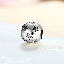 Carica l'immagine nel visualizzatore di Gallery, HMILYDYK, Perlina rotonda in argento Sterling 925 con cristalli bianchi... - Ilgrandebazar