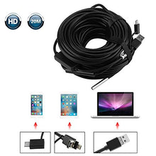 Carica l'immagine nel visualizzatore di Gallery, Telecamera di ispezione 20 metri 5,5 mm 3 in 1 USB/micro USB/Type-C... - Ilgrandebazar