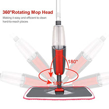 Carica l'immagine nel visualizzatore di Gallery, Tencoz Lavapavimenti a Spruzzo, Spray Mop Mocio con 3 Panni in 1.7, Rosso