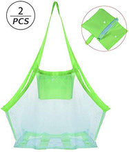 Carica l'immagine nel visualizzatore di Gallery, non-branded Large Borsa da Spiaggia a Rete Anti-Sabbia,2 Pezzi...