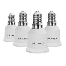 Carica l'immagine nel visualizzatore di Gallery, DiCUNO 4-Pack E14 a E27 Socket Converter Adapter Adattatore di base 4P - Ilgrandebazar