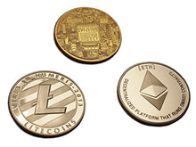 Carica l'immagine nel visualizzatore di Gallery, Eillwin Set di rare criptovalute Bitcoin+Litecoin+Ethereum, regalo da... - Ilgrandebazar