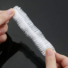 Carica l'immagine nel visualizzatore di Gallery, Nuluxi Impermeabile Plastica Monouso Cuffie Doccia Caps da Bagno Trasparente... - Ilgrandebazar