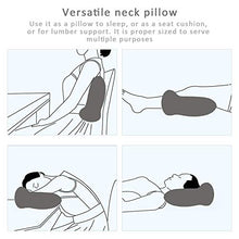 Carica l'immagine nel visualizzatore di Gallery, Cuscino da viaggio memory foam – a forma di U collo cuscino con...