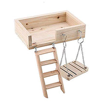 Carica l'immagine nel visualizzatore di Gallery, Mqforu, giocattolo da masticare per criceti, giocattoli in legno 3 pezzi.