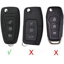 Carica l'immagine nel visualizzatore di Gallery, Cover protettiva per chiave in TPU con 3 pulsanti, compatibile Ford Blu