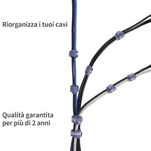Carica l'immagine nel visualizzatore di Gallery, Fascette per Cavi Riutilizzabili，50 Pezzi Trilancer Fermacavi Nere