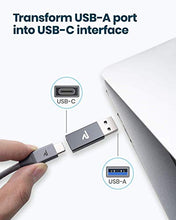 Carica l'immagine nel visualizzatore di Gallery, RAMPOW Adattatore USB C a 3.0, C Femmina a Grigio Siderale