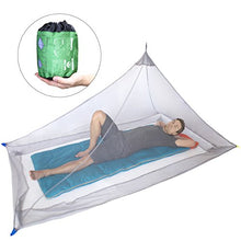 Carica l'immagine nel visualizzatore di Gallery, Dimples Excel Mosquito - Rete per letto singolo da campeggio, 250 Grigio.