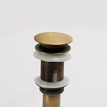 Carica l'immagine nel visualizzatore di Gallery, KUNGYO Lavello senza scanalatura Rubinetto Push Pop Up Antique Brass - Ilgrandebazar