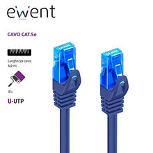 Carica l'immagine nel visualizzatore di Gallery, Ewent Cavo di Rete, Patch CAT 5e U/UTP, AWG 26/7, 2 Connettori 5 mt, BLU