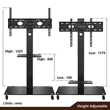 Carica l'immagine nel visualizzatore di Gallery, RFIVER Supporto TV da Pavimento con Ruote Carrello Stand per 37''-70'' - Ilgrandebazar