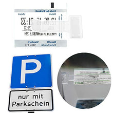 Carica l'immagine nel visualizzatore di Gallery, Supporto per ticket parcheggio, parabrezza, autoadesivo, clip per... - Ilgrandebazar