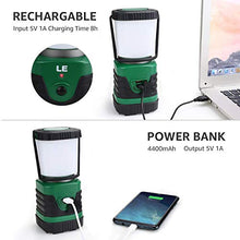 Carica l'immagine nel visualizzatore di Gallery, LE Lampada da Campeggio LED, Lanterna 4400mAh Ricaricabile USB,...