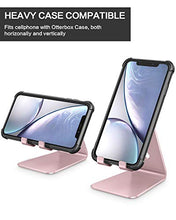 Carica l'immagine nel visualizzatore di Gallery, OMOTON Supporto Regolabile per Telefono, Stand Scrivania Oro rosa