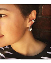 Carica l'immagine nel visualizzatore di Gallery, Orecchini a cerchio per cartilagine, in argento Sterling, con zirconia...