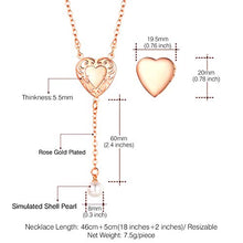 Carica l'immagine nel visualizzatore di Gallery, U7 Collana Personalizzata Donna Pendente Medaglione 10 Lunga - Rosa - Ilgrandebazar
