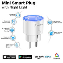 Carica l'immagine nel visualizzatore di Gallery, bakibo Presa Intelligente Wifi Compatibile con Alexa Echo, Google Home, Mini...