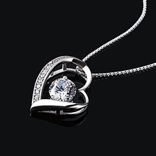 Carica l'immagine nel visualizzatore di Gallery, B.Catcher collana in argento con pendente a cuore d'argento e zircone cubico - Ilgrandebazar