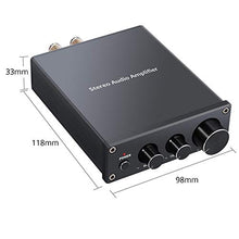 Carica l'immagine nel visualizzatore di Gallery, Proster 50W Amplificatore Audio Stereo con Alimentatore Mini HiFi Amp 2...