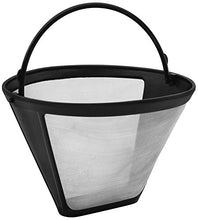 Carica l'immagine nel visualizzatore di Gallery, Fackelmann 42273 Filtro permanente per caffè e tè, Nero/argento, N.4 - Ilgrandebazar
