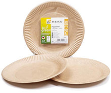Carica l'immagine nel visualizzatore di Gallery, HEKU 30011-01: Set bio usa e getta con piatti Ø 23 cm, coltelli, forchette e... - Ilgrandebazar