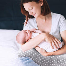 Carica l'immagine nel visualizzatore di Gallery, Cuscino allattamento Neonato da 22inch, Grey--Star - Ilgrandebazar