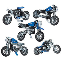 Carica l'immagine nel visualizzatore di Gallery, MECCANO- Set 5 Modelli Motocicletta, Pezzi in Metallo, 174, 6036044 - Ilgrandebazar