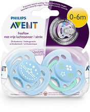 Carica l'immagine nel visualizzatore di Gallery, Philips SCF172/01 Confezione da 2 Succhietti 0-6 Mesi, Blue Marine - Ilgrandebazar