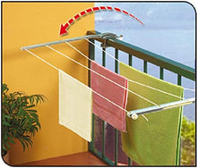 Carica l'immagine nel visualizzatore di Gallery, Gimi Ring Stendibiancheria da Balcone, Stendino Esterno, Sistema a... - Ilgrandebazar