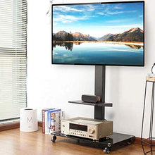 Carica l'immagine nel visualizzatore di Gallery, RFIVER Supporto TV da Pavimento con Ruote Carrello Stand per 37''-70'' - Ilgrandebazar