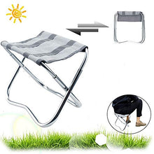 Carica l'immagine nel visualizzatore di Gallery, Sgabello da Campeggio Pieghevole, in Alluminio Portatile, Camping...